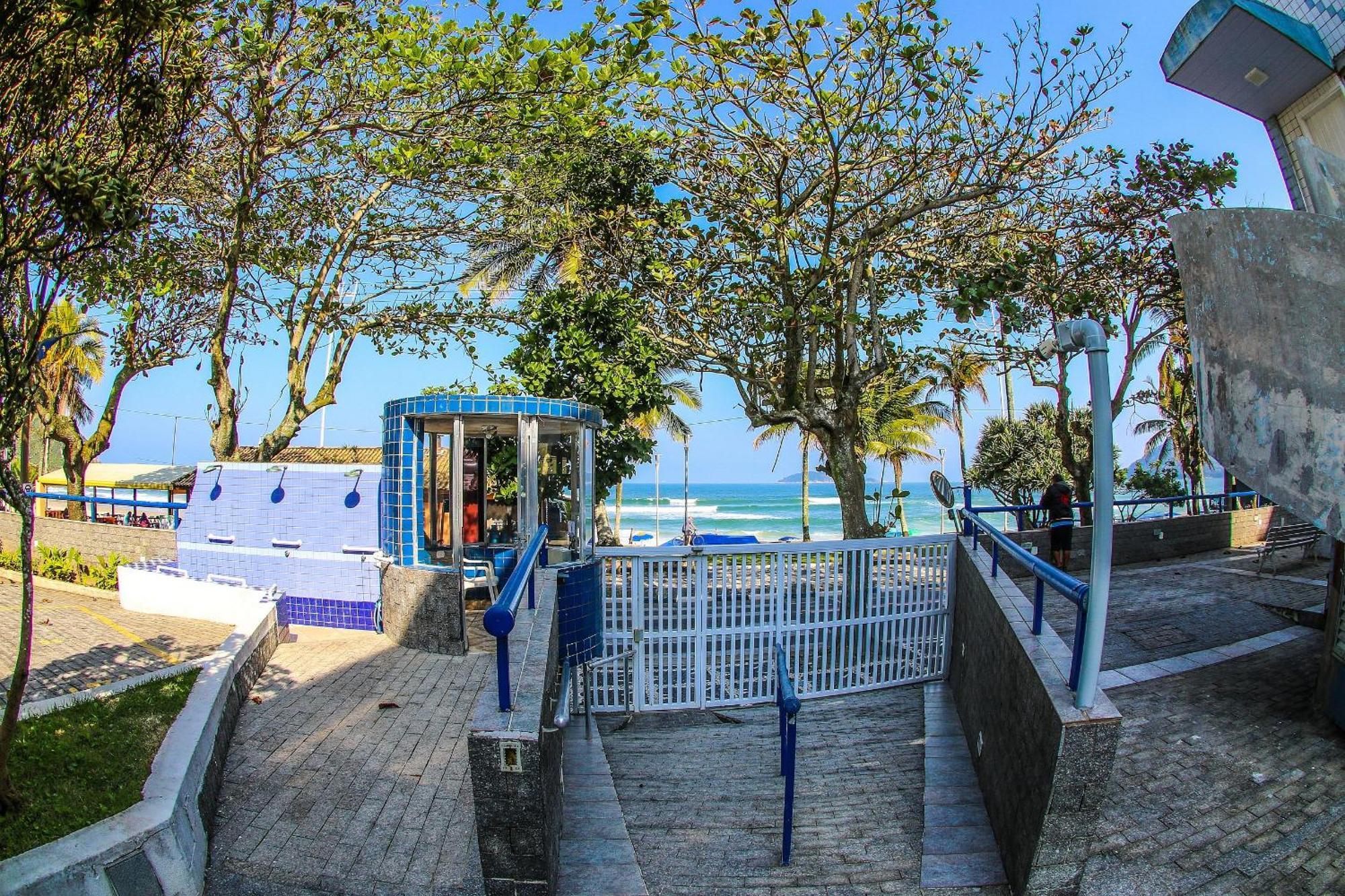 25C - Pe Na Areia Da Praia Do Tombo + Roupas De Cama + Vivo Fibra Guaruja Exterior photo
