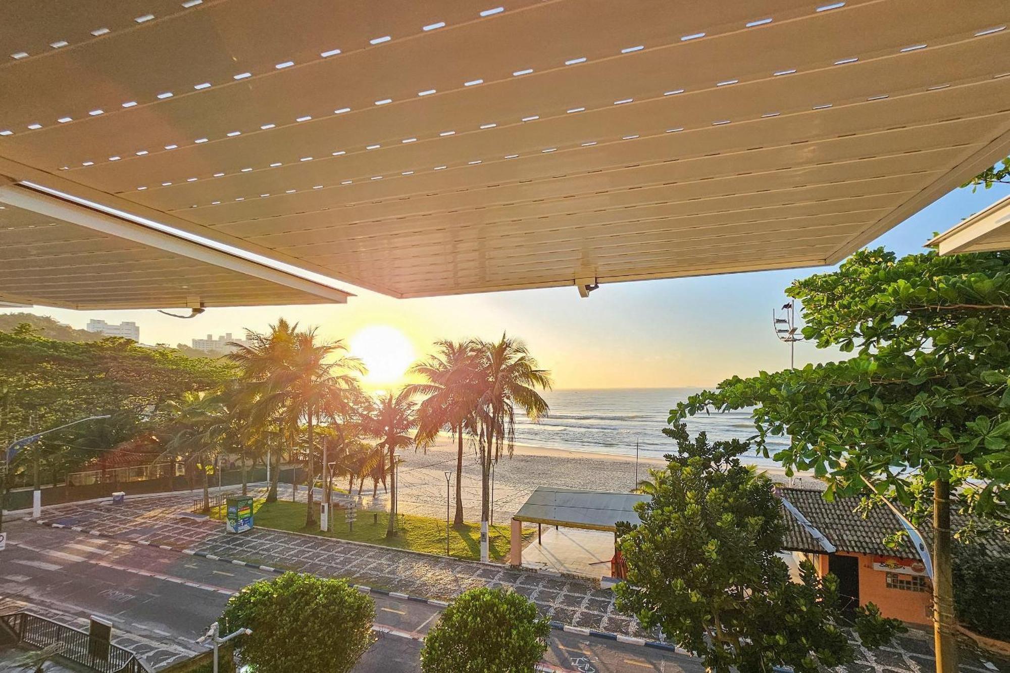 25C - Pe Na Areia Da Praia Do Tombo + Roupas De Cama + Vivo Fibra Guaruja Exterior photo